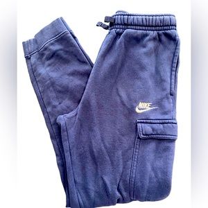 Nike Boys XL Club Fleece navy blue pants
